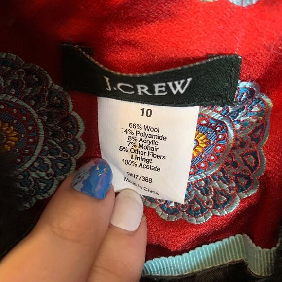 J. Crew Wool Peacoat in Black - Picture 5 of 5